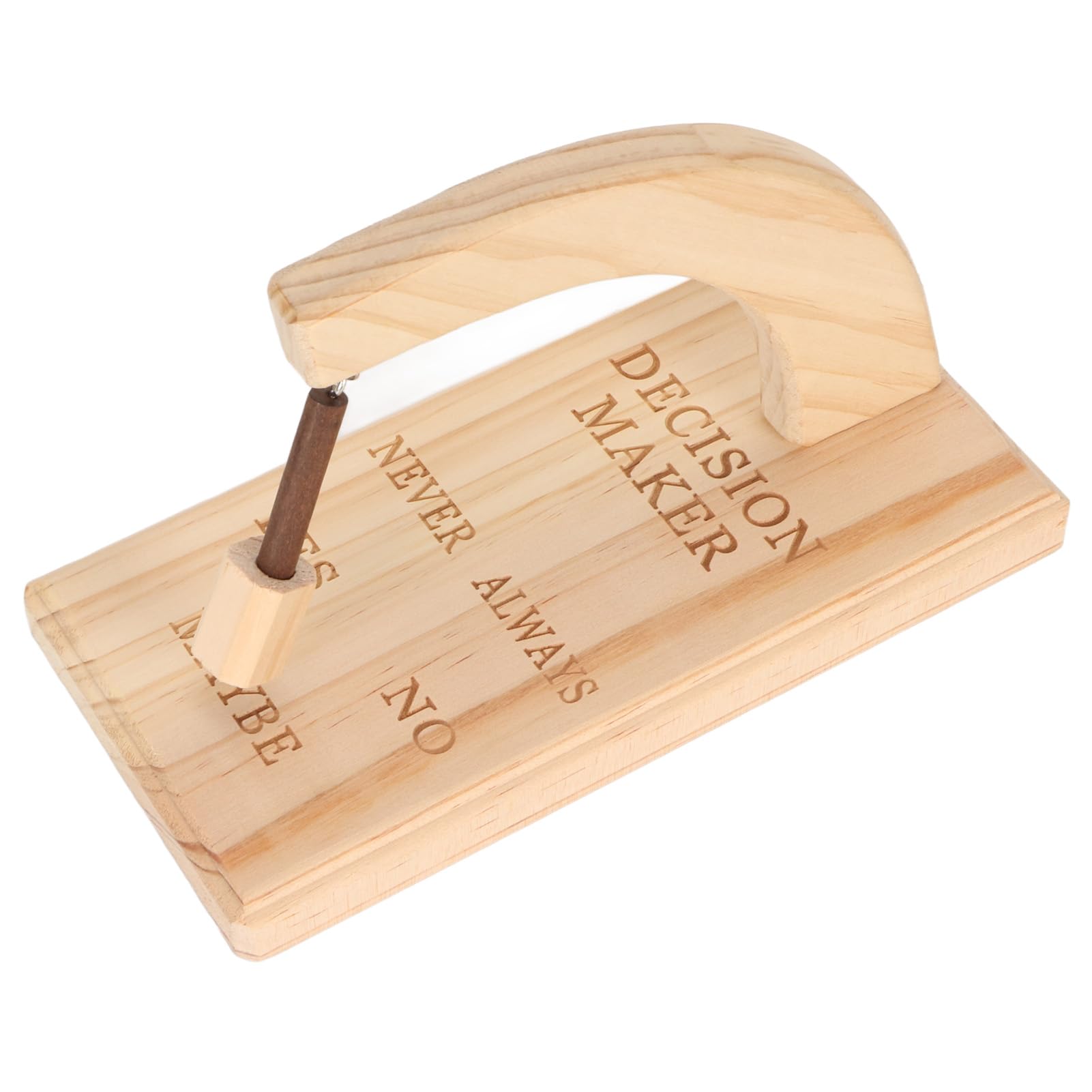 Wooden Magnetic Decision Maker, Innovative Oscillating Magnetic Selector Swing to Find Answer