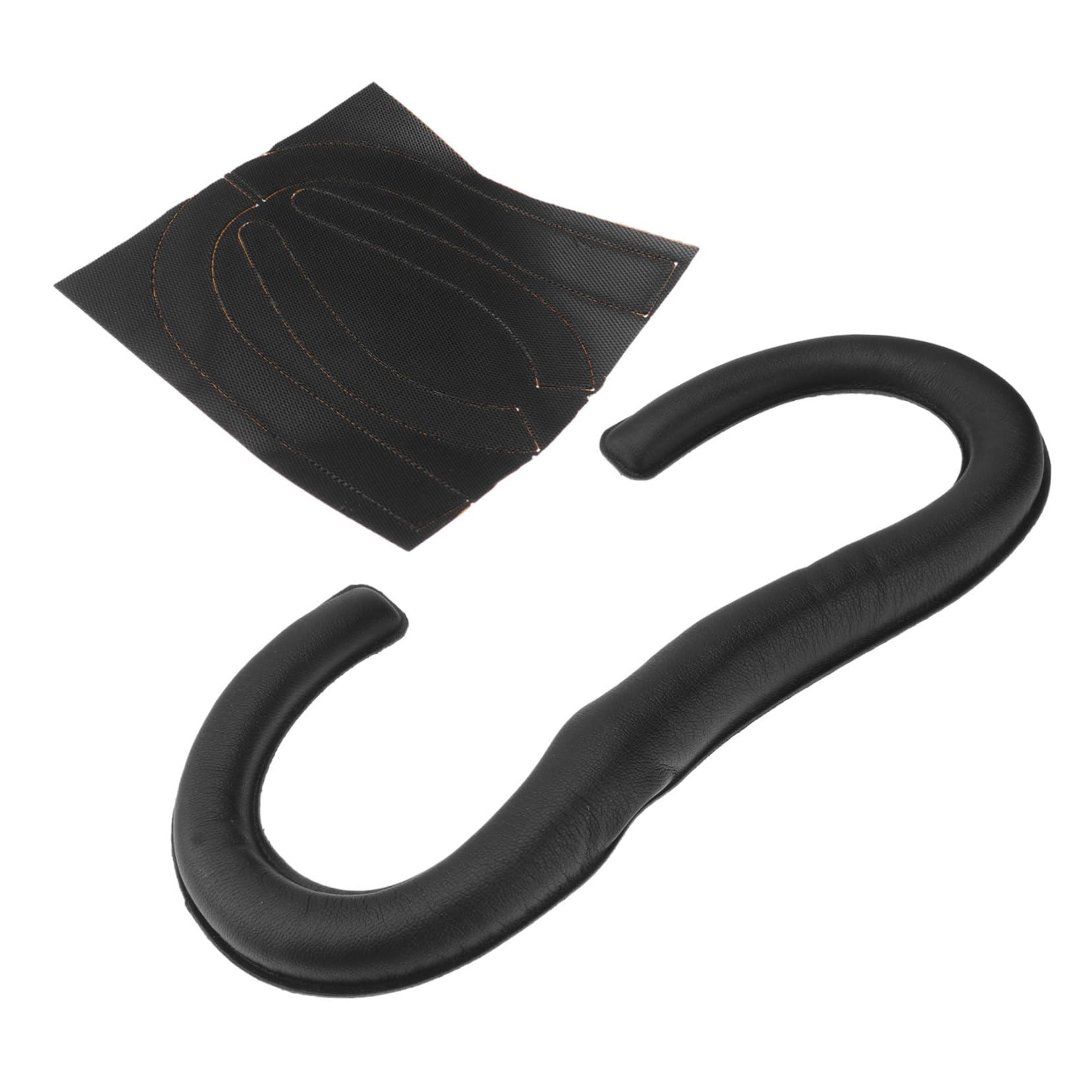 HOMSFOU Leather Sweat-Resistant Vr Helmet Pad Replacement Ergonomic Eye Patch Sponge Mat for Easy to Clean Comfortable Fit Black