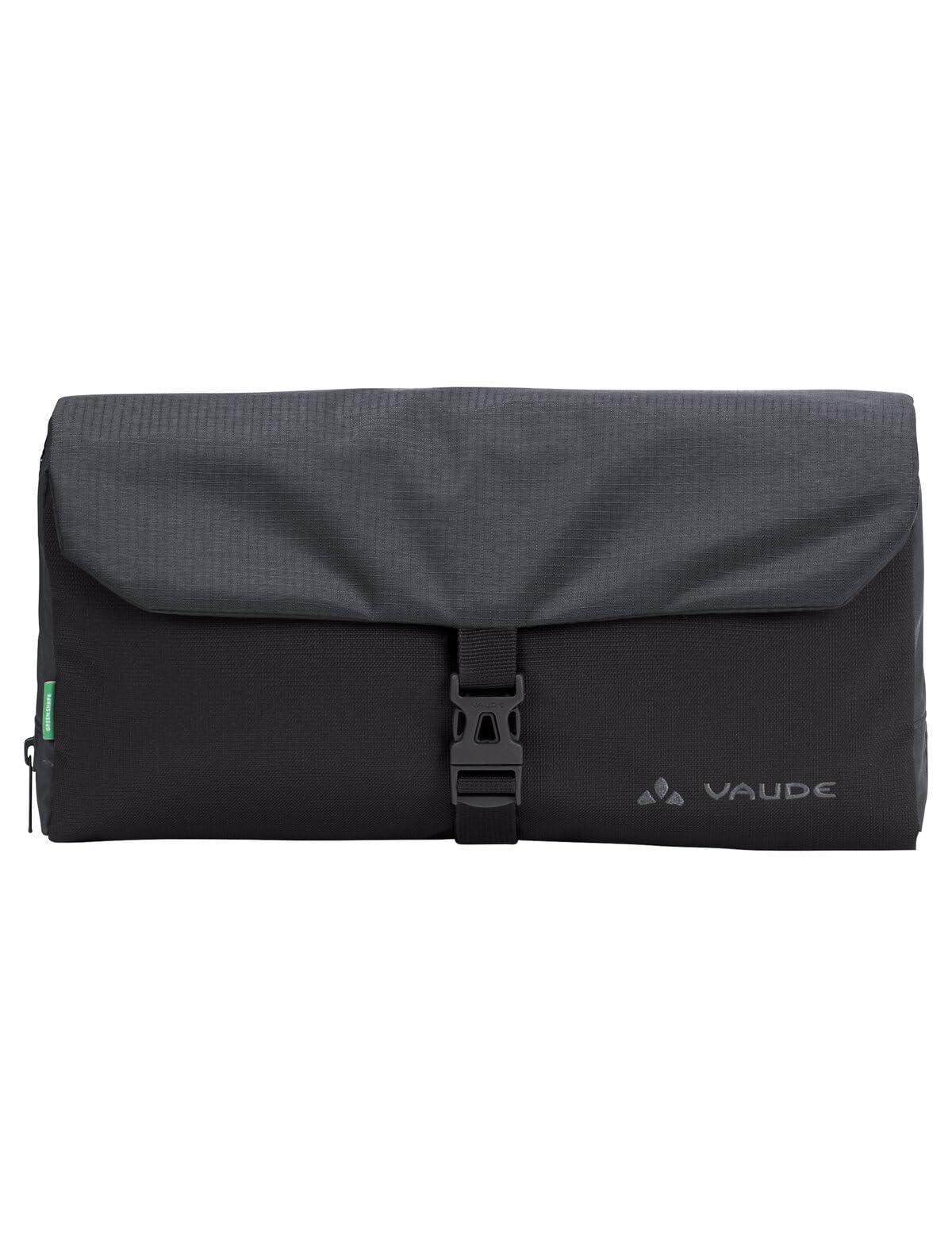 VAUDE Beauty case WegaWrap, beauty case con specchio integrato, portaspazzolino e gancio per appenderla, borsa da toilette impermeabile con suddivisione interna ben studiata