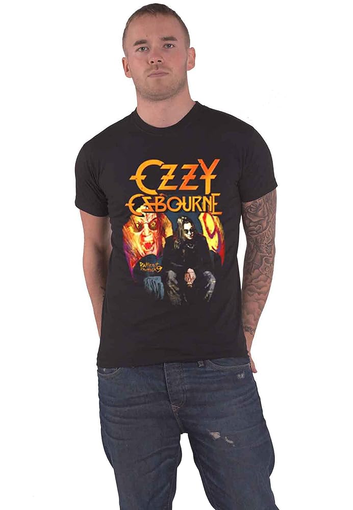 Amazon.com: Rock Off Ozzy Osbourne 'SD 9' (Black) T-Shirt (x
