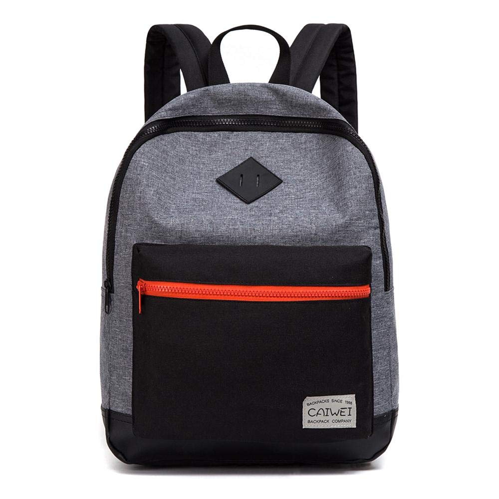 xufei School Backpack Unisex Classic Preschool backpack for Boy girl Grey Black