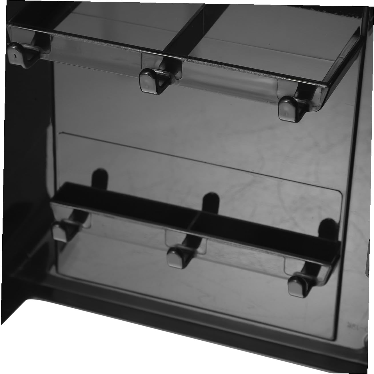 Alipis Appendichiavi da Parete Moderno in Plastica Nero, Portachiavi da Muro Design Elegante e Funzione Decorativa, per Ingresso e Libreria