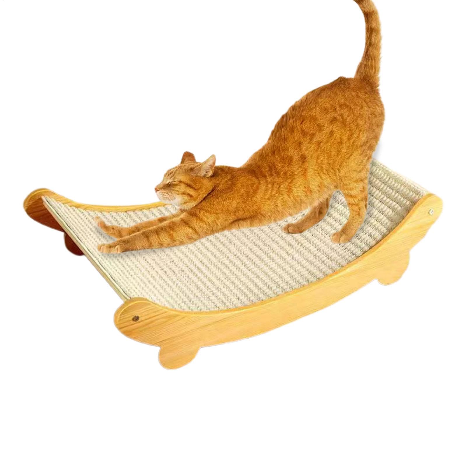 Cat Hammock Scratching Chair Cat Scratcher Lounge Chair Sisal Cat Scratcher Bed Scratching Cat Sisal Pad Board Scratching Ramp for Pets of Small to Medium Size