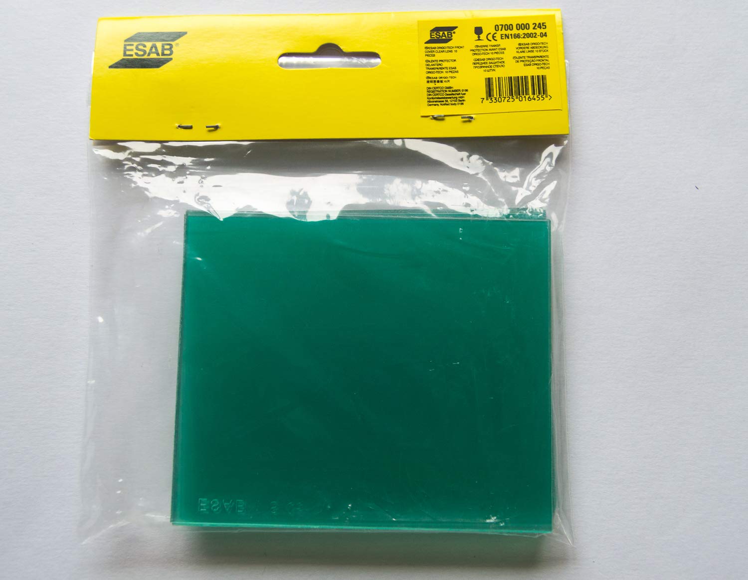 ESAB 0700000245 origo-tech Front Cover Objektiv (10 Stück)