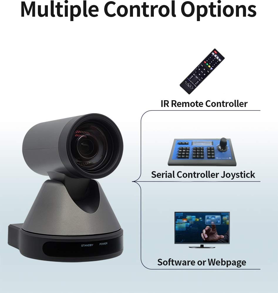SMTAV PTZ Camera with USB3.0 Outputs,12X Optical Zoom,USB Camera,60FPS
