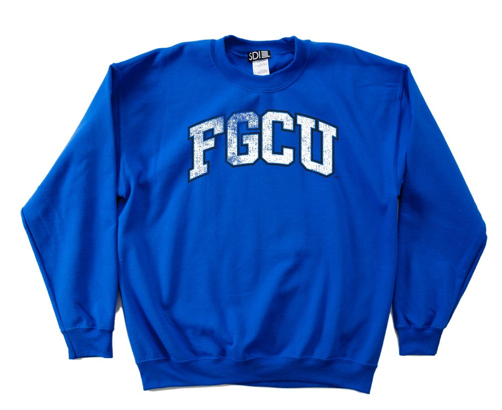 SDI NCAA Florida Gulf Coast Eagles 50/50 Blended 8-Ounce Vintage Crewneck Sweatshirt