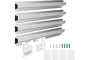 4 Pack 16 Inch Ticket Rail Restaurant Display Rack