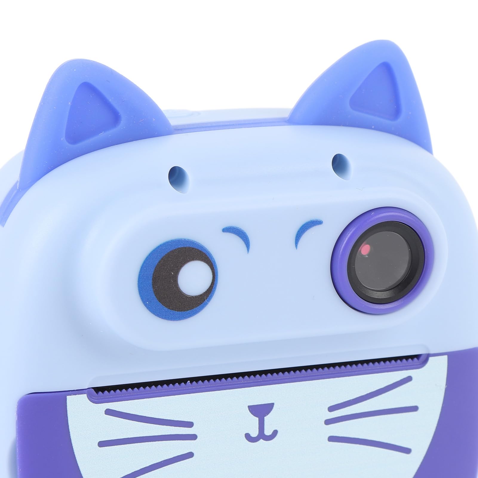Sofortdruck-Kinderkamera, Kitty-Digitalkamera Zum Drucken von Fotos für Kinder, 4-facher Zoom, für 3-, 4-, 5-, 6-, 7-, 8-, 9- und 10-jährige Mädchen und Jungen, mit