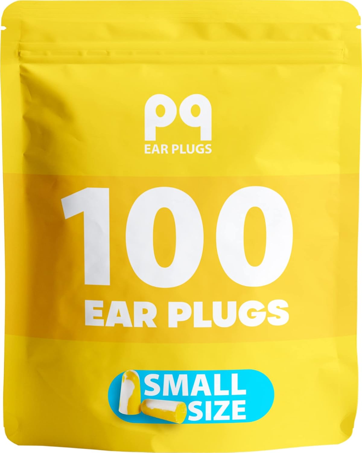PQ Small Ear Plugs for Sleep 100 Small Foam Earplugs for