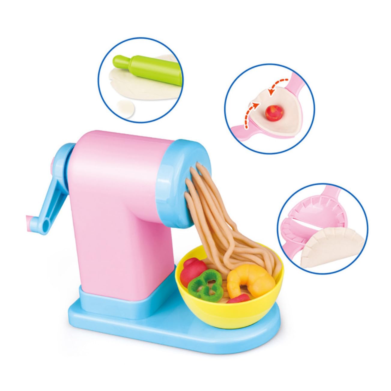 Máquina de Pasta de Plastilina para Molde para Hacer Fideos Coloridos Juguete para Modelar Plastilina Entrenamiento de Habilidades Manuales y Creatividad
