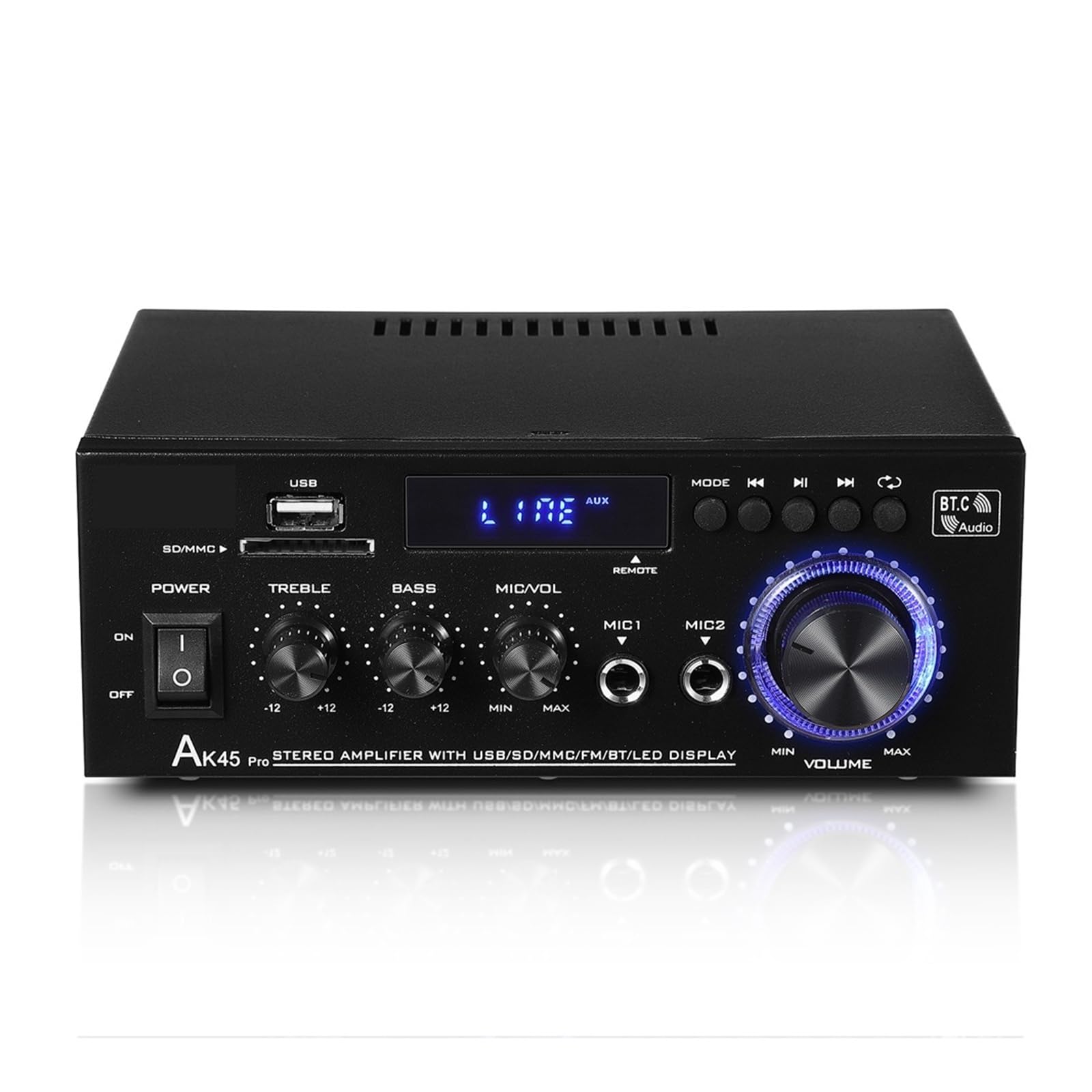 Wzmacniacz cyfrowy HiFi o maksymalnej mocy 90 W x 2 kanały 2.0 Bluetooth Surround Sound AMP Głośnik Do kina domowego