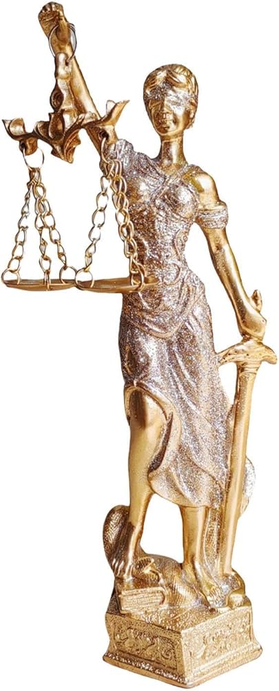 Amazon.co.jp: Huvqianu 正義の公正な女神像 | 正義の女神像 | テミス