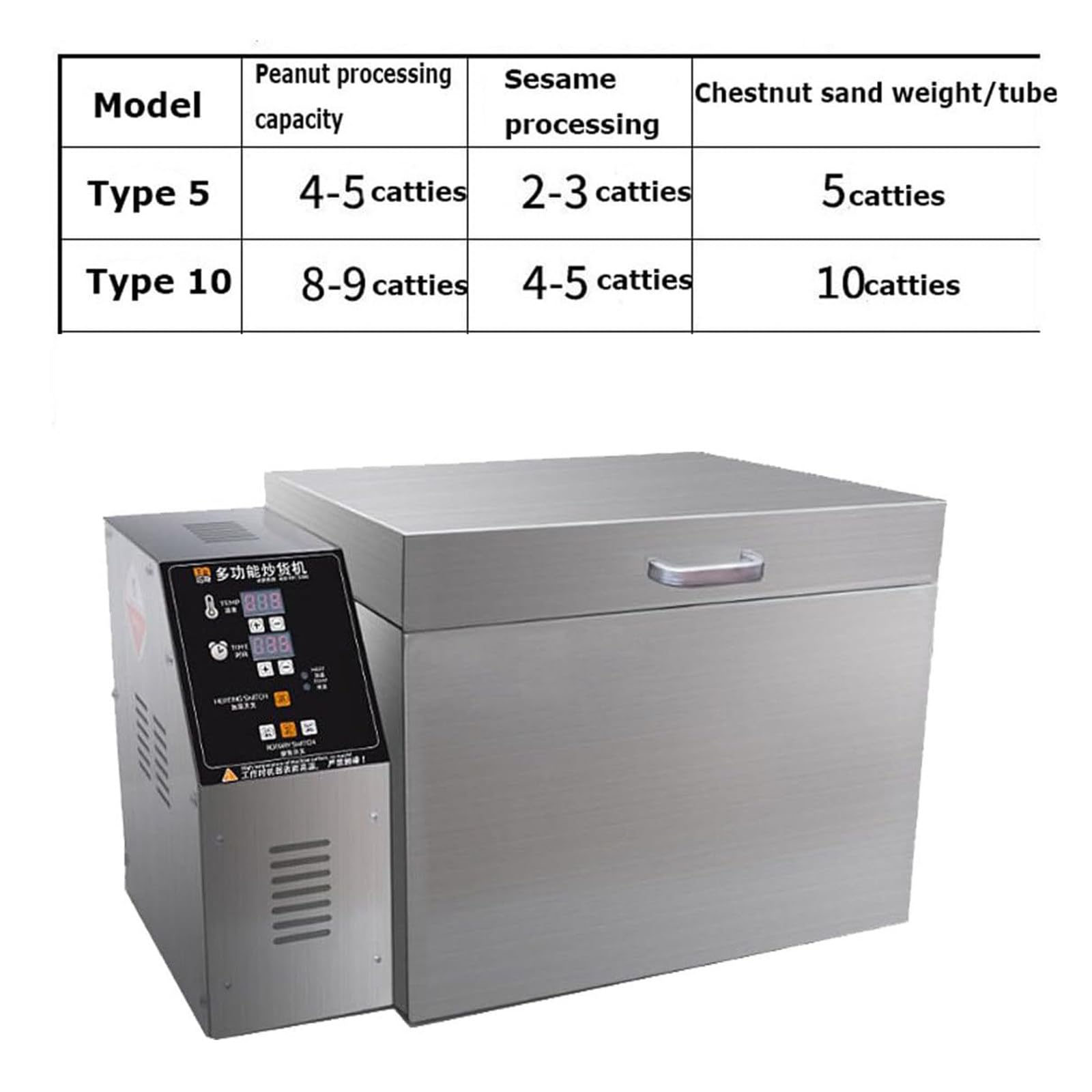 Torréfacteur De Café, Machine De Torréfaction De Café électrique 2000g/4000g, Minuterie Et Température Réglables, pour Café, Châtaignes, Arachides, Céréales, Pâtisserie,Type5