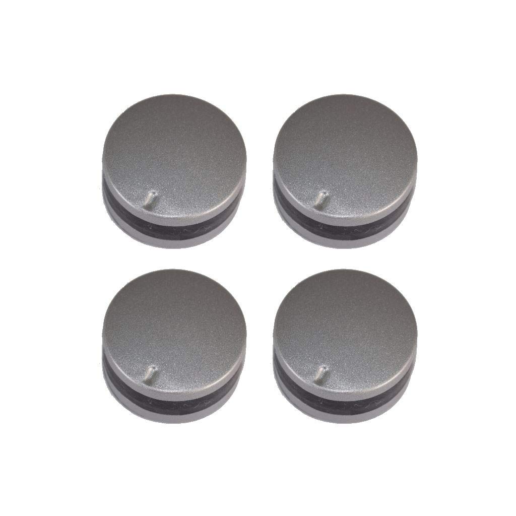 Ufixt Cooker Control Knobs Silver 12 O Clock Pack of 4 compatible with Lamona