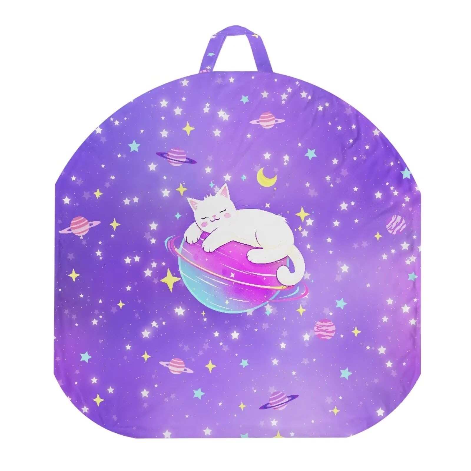 Sellikakes Cat Galaxy Newborn Lounger Pillow Cover, Breathable & Reusable Lounger Cover for Boys Girls Removable Baby Slipcover Snugly Fit Infant Lounger for Baby, Infant