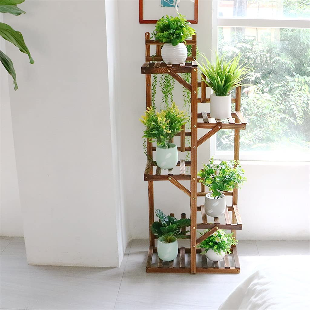 Amazon.co.jp: 該当なし 5層屋内植物スタンドフラワーポットラック