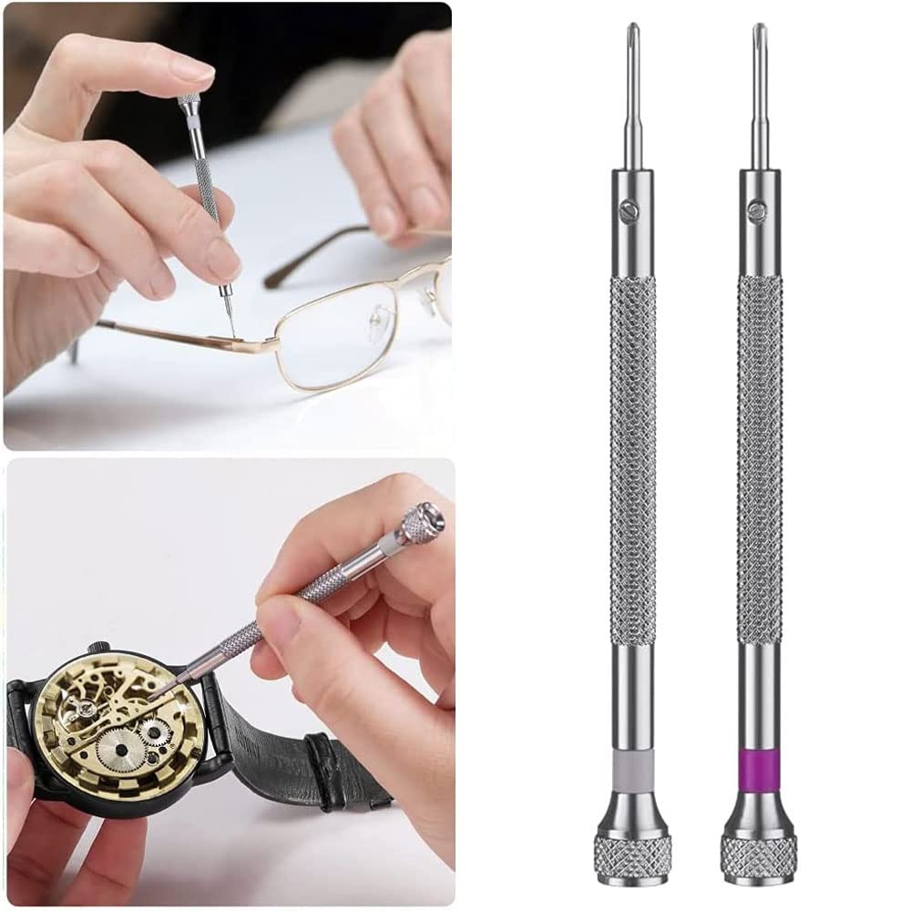 BBAOO Kit Réparation Montre Outils, 8 Pièces Tournevis Préci