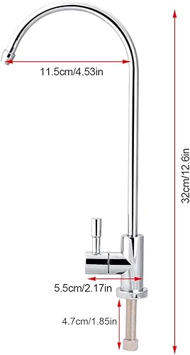 Miniatura 5 de Grifo de filtro de agua del grifo de 14in para purificadores de agua, ablandadores de agua, máquina de electrólisis de agua