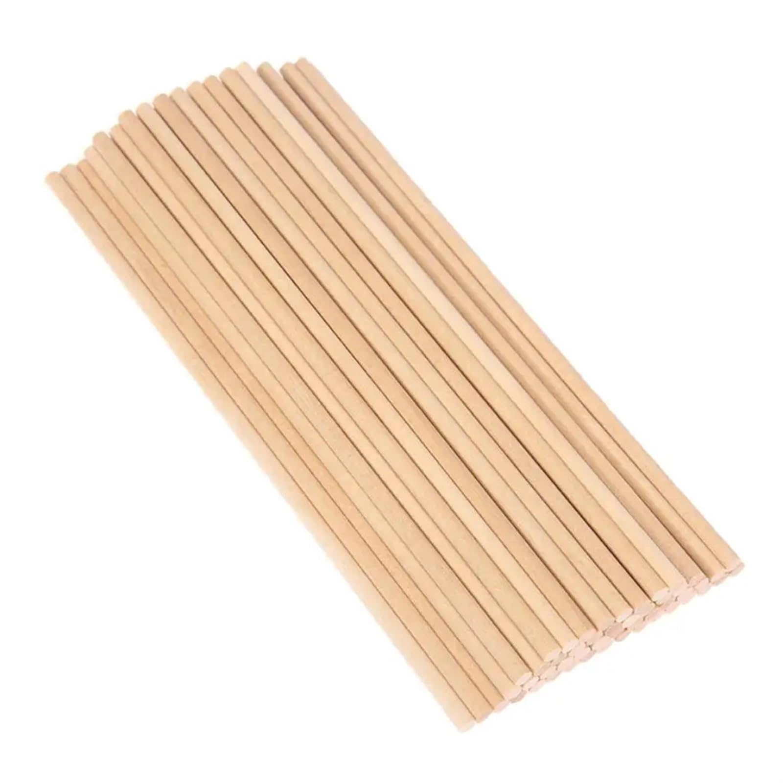 Weqyfdc 10X0.5cm Craft Wooden Sticks 50Pcs Round 5Mm Thick Unfinished Wood Stick Wooden Dowel Rod For Model Making Diy Craft Home Wedding Party Decoration(10X0.5cm)