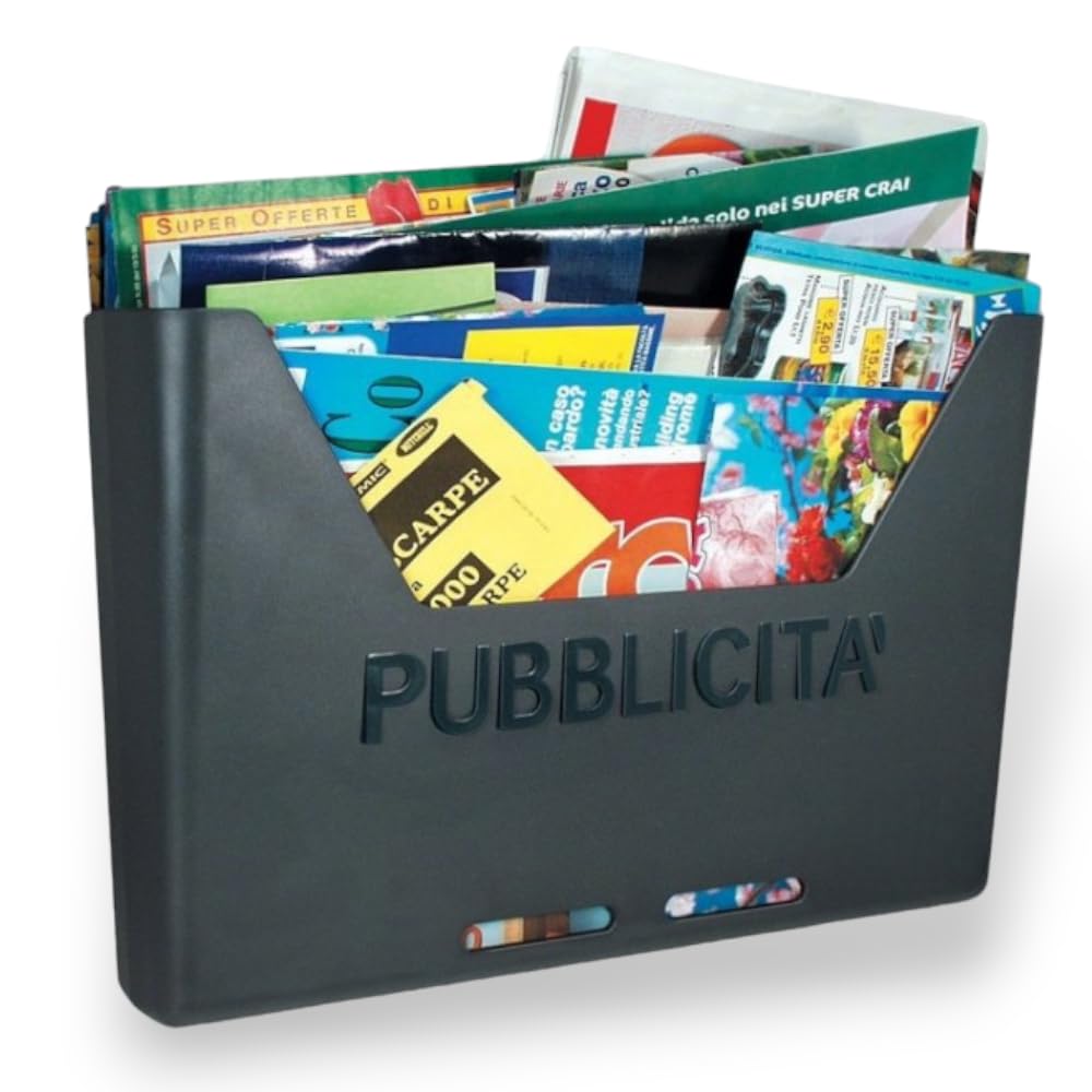 Alubox 47231 Carosello Cassetta Raccogli Pubblicità in policarbonato, Colore Ghisa