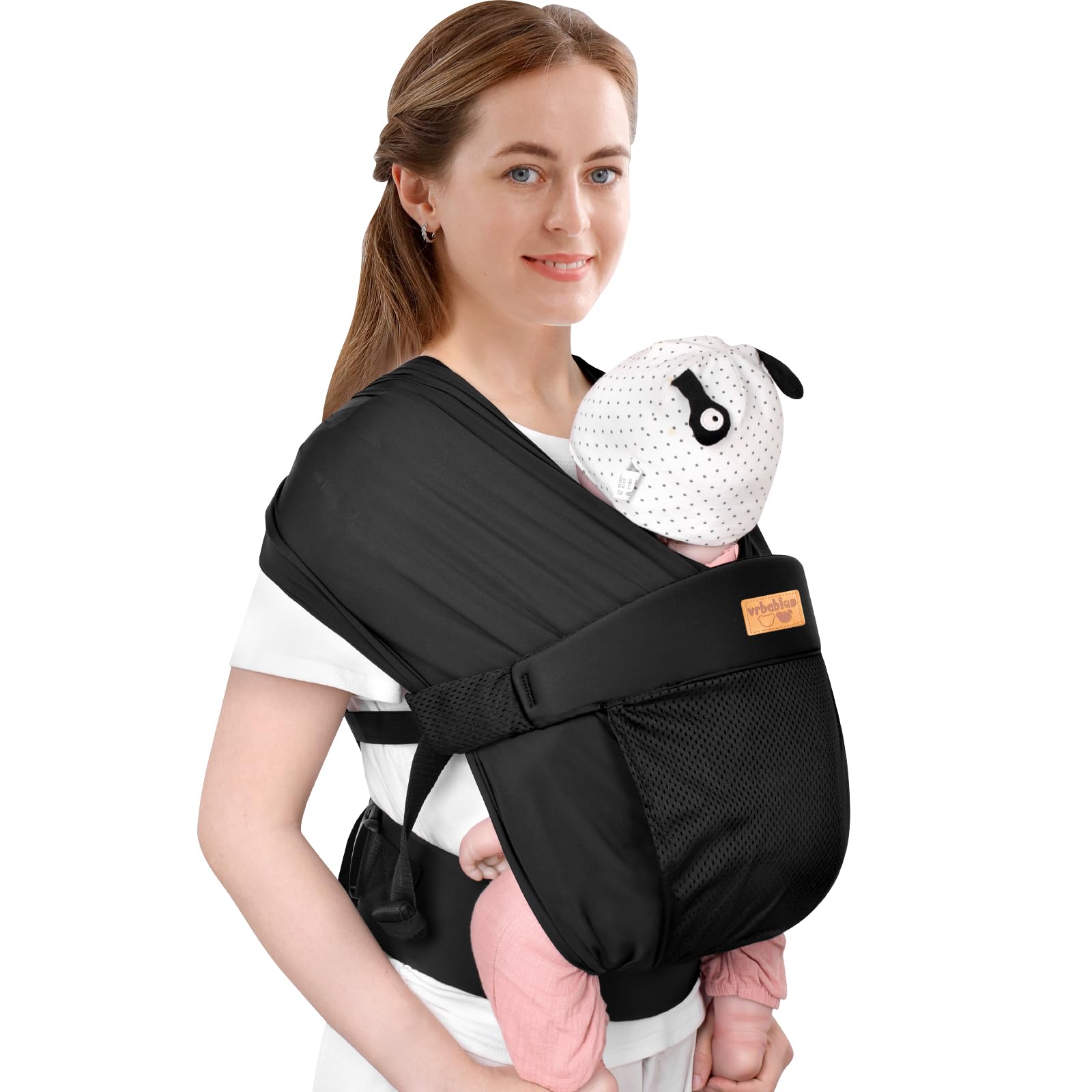 Portabebés recién nacidos, ergonómico para recién nacidos desde el nacimiento, ligero y cómodo, fácil de llevar, adecuado para madres y padres, bebés de 3 a 15 kg