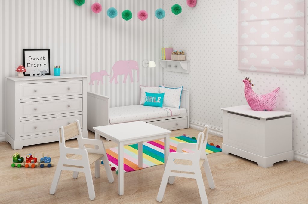 BELLAMY, Marylou Scatola dei giocattoli I Scatola spaziosa con coperchio I deposito giocattoli I per la camera dei bambini Chiusura sicura I Scatola con coperchio E Scatola per giocattoli