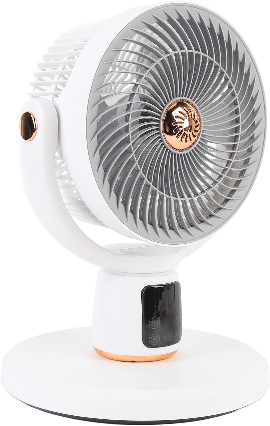 Haofy Oscillating Standing Fan, Robust Motor with Wing Shaped Blades 12 Speeds Adjustable Height 3D Oscillation 12H Timer Remote Control, with Multifunctional Remote for Bedroom Dorm