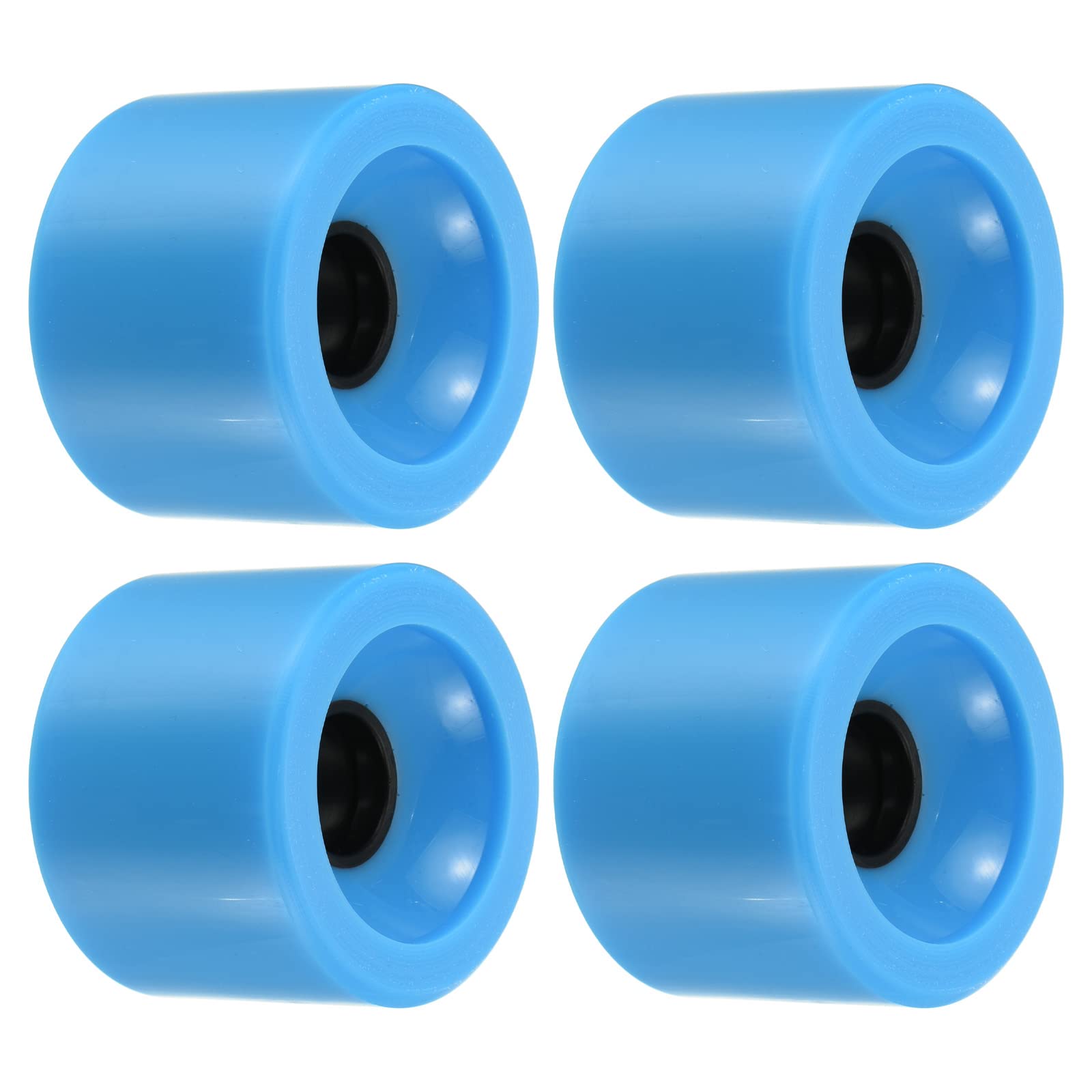 PATIKIL70mm 78A Longboard Wheel Soft, 4 Pack Cruiser Wheels Street Wheels for Skateboards Skateboard Wheel Replacement PU, Blue