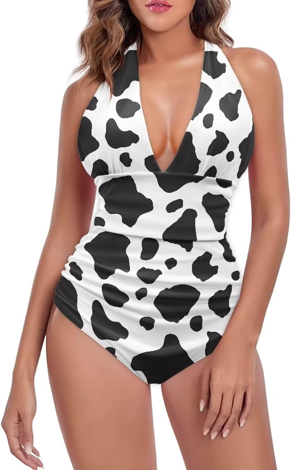 Flashideas One Piece Swimsuit Women Sexy Slim One Piece Swimsuit Tummy Control Bathing Suits