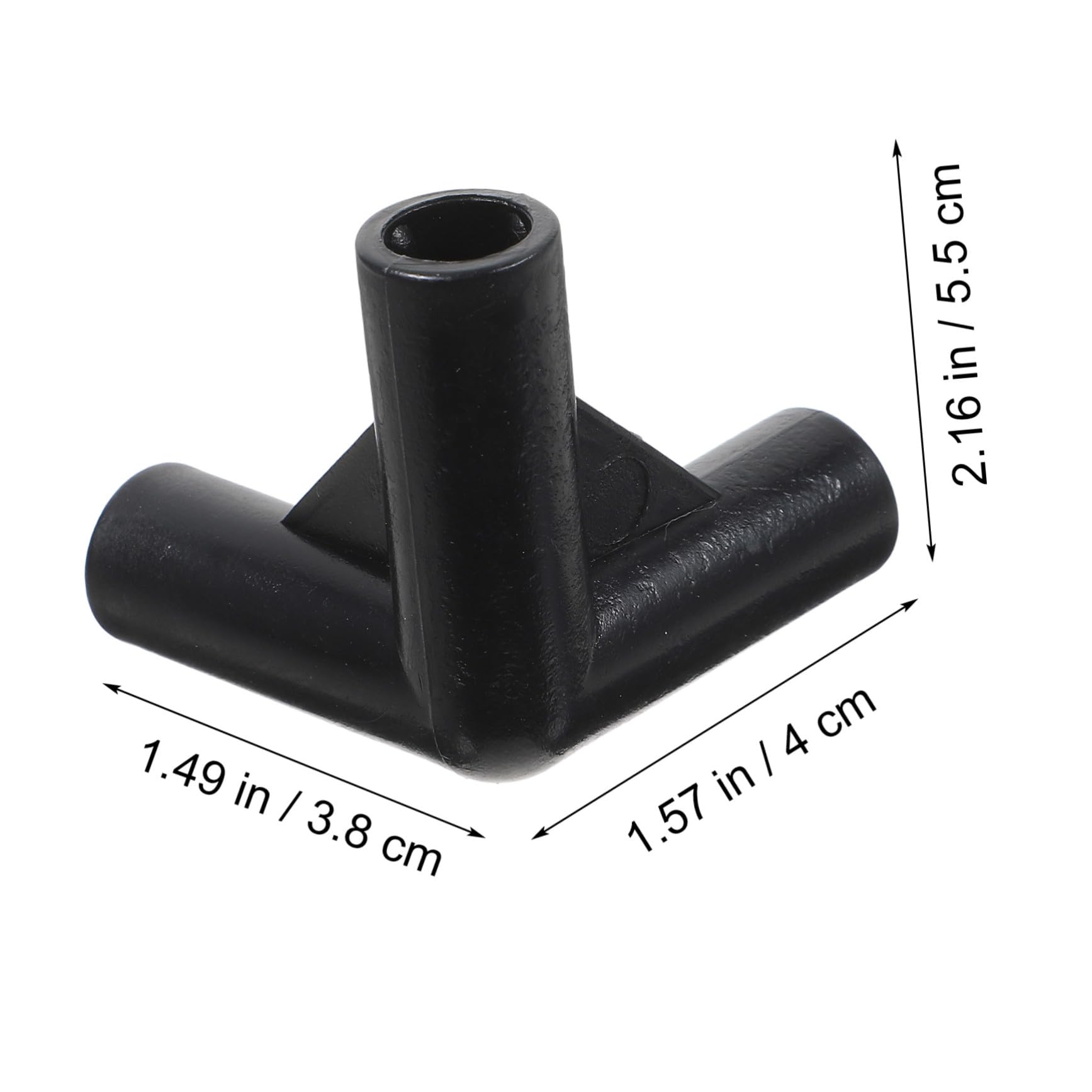 UPKOCH Lot de 24 Connecteurs de Tente à 3 Voies en PE Noir pour Auvent Extérieur, Accessoires de Fixation Compacts et Légers, Pièces de Rechange pour Structure de Véranda et Pergola