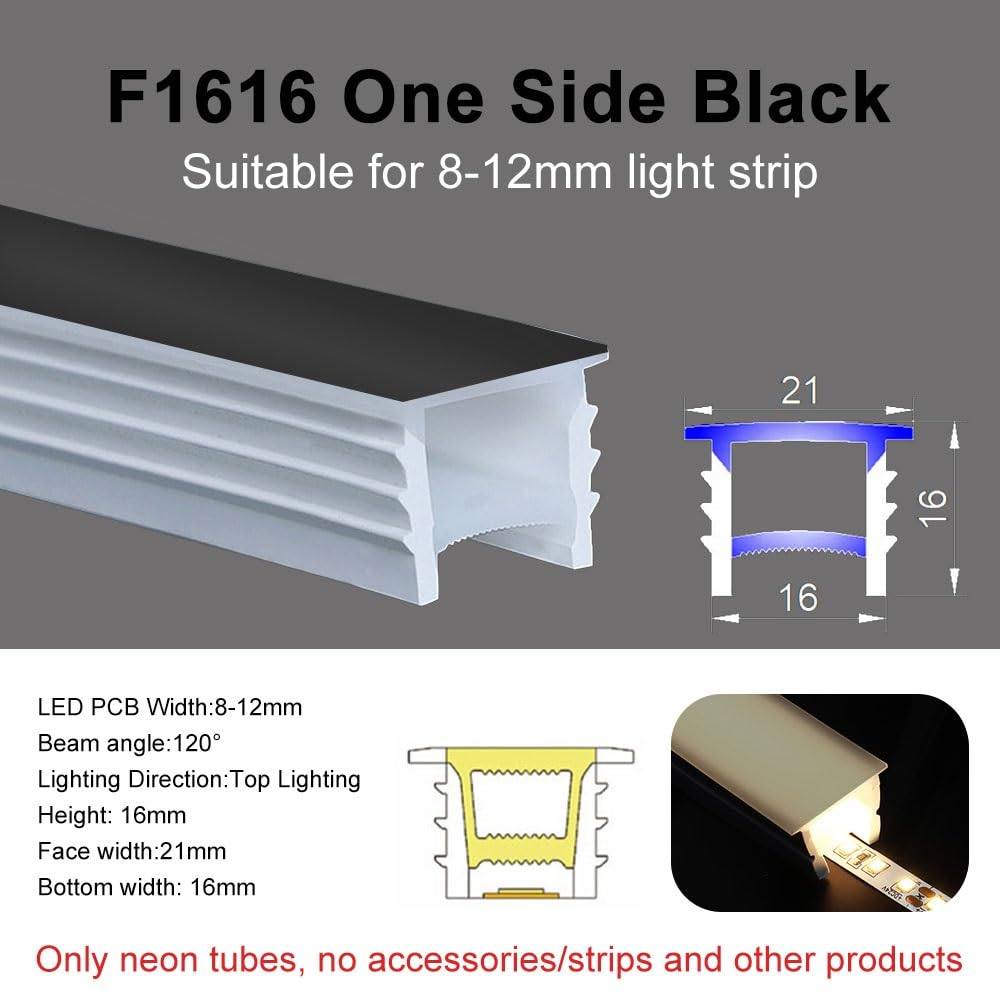 LED-Neon-Silikon-Diffusorrohr – individuelle Längen, lichtblockierend, weich, biegbar, 1 Stück(White,F2020-3meters)