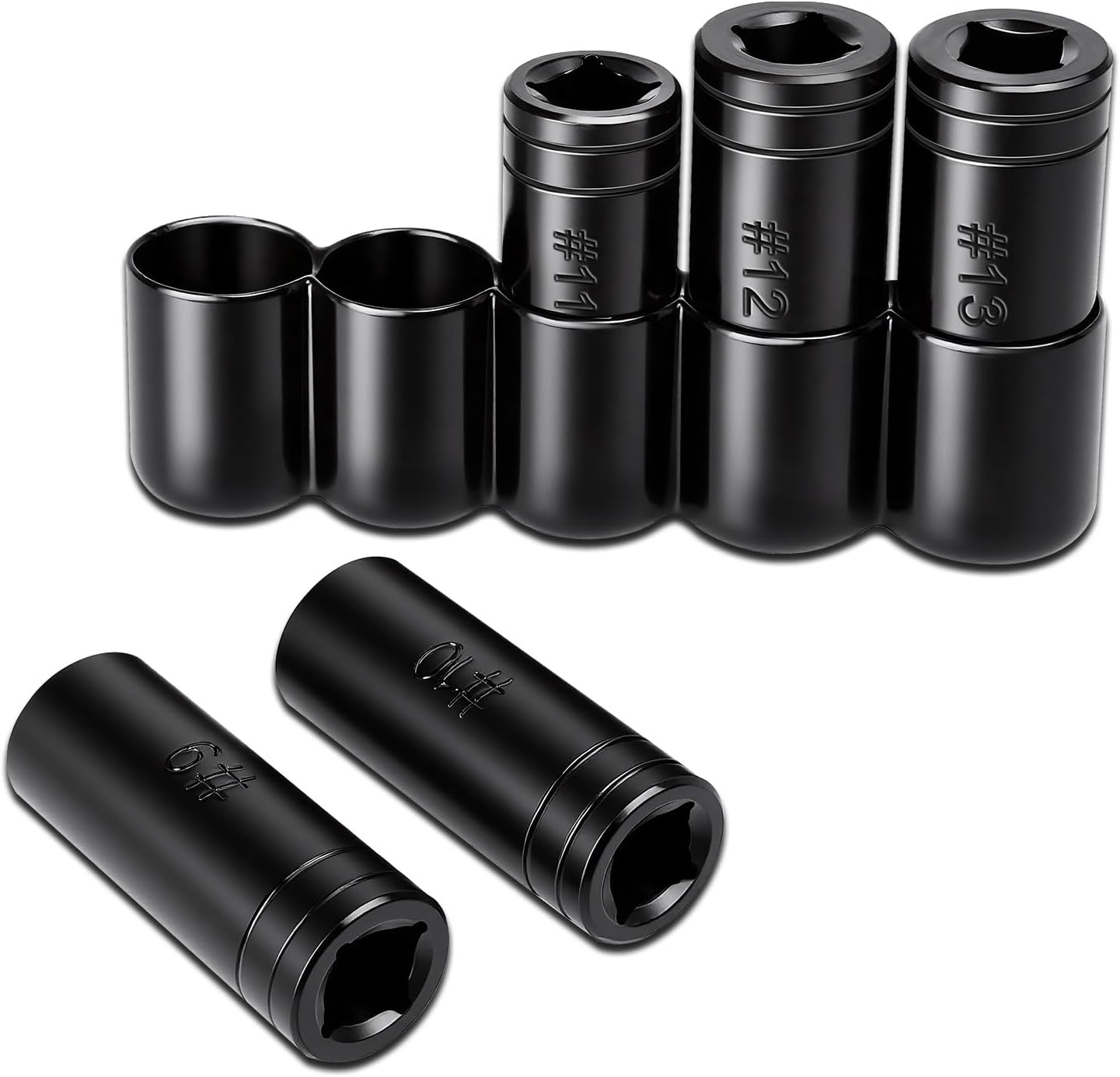 70700 Tap Socket Set, 11-Piece 1/4" & 3/8" Drive Taps Sockets Adapter for Metric & Standard Taps, Compatible with 1/2" and 1/8" NPT, Includes Non-M.C.T.I. Standard Tap