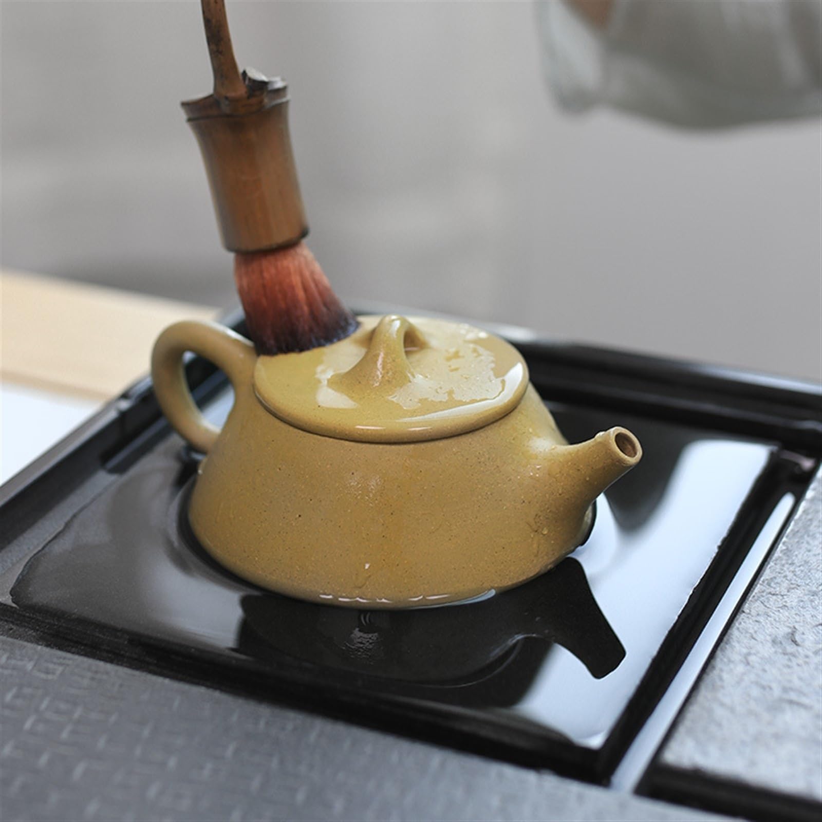 Blat taca do kawy Urushi taca do herbaty zestaw do herbaty prosty suchy bańka stolik do herbaty Kung Fu pulpit taca na herbatę (70 x 30 x 3 cm)