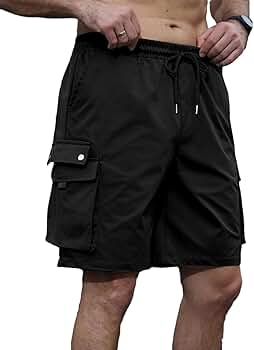 Herren Cargo-Shorts - Leichte Outdoor-Shorts Mit Vielen Taschen