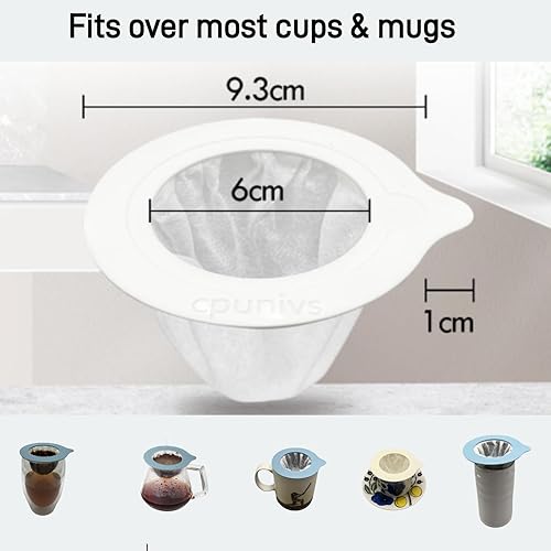 Miniatura 6 de 30 filtros de café reutilizables para verter sobre café, cafetera para acampar, café, viajes, cafetera de una sola porción