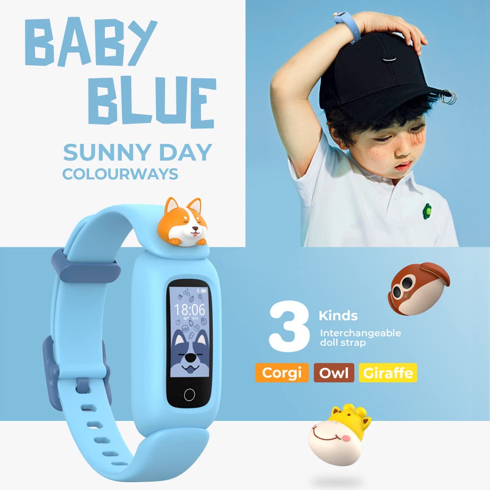 Reloj inteligente para niños y niñas, podómetro, reloj con despertador y notificación, reloj de fitness con medición de frecuencia cardíaca, monitor de sueño, pasos, consumo de calorías, kilometraje