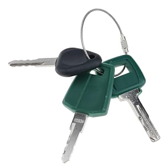 DVPARTS 3 Set Heavy Equipment Key Set Construction Set with Key Ring for Volvo Excavator Loader Truck