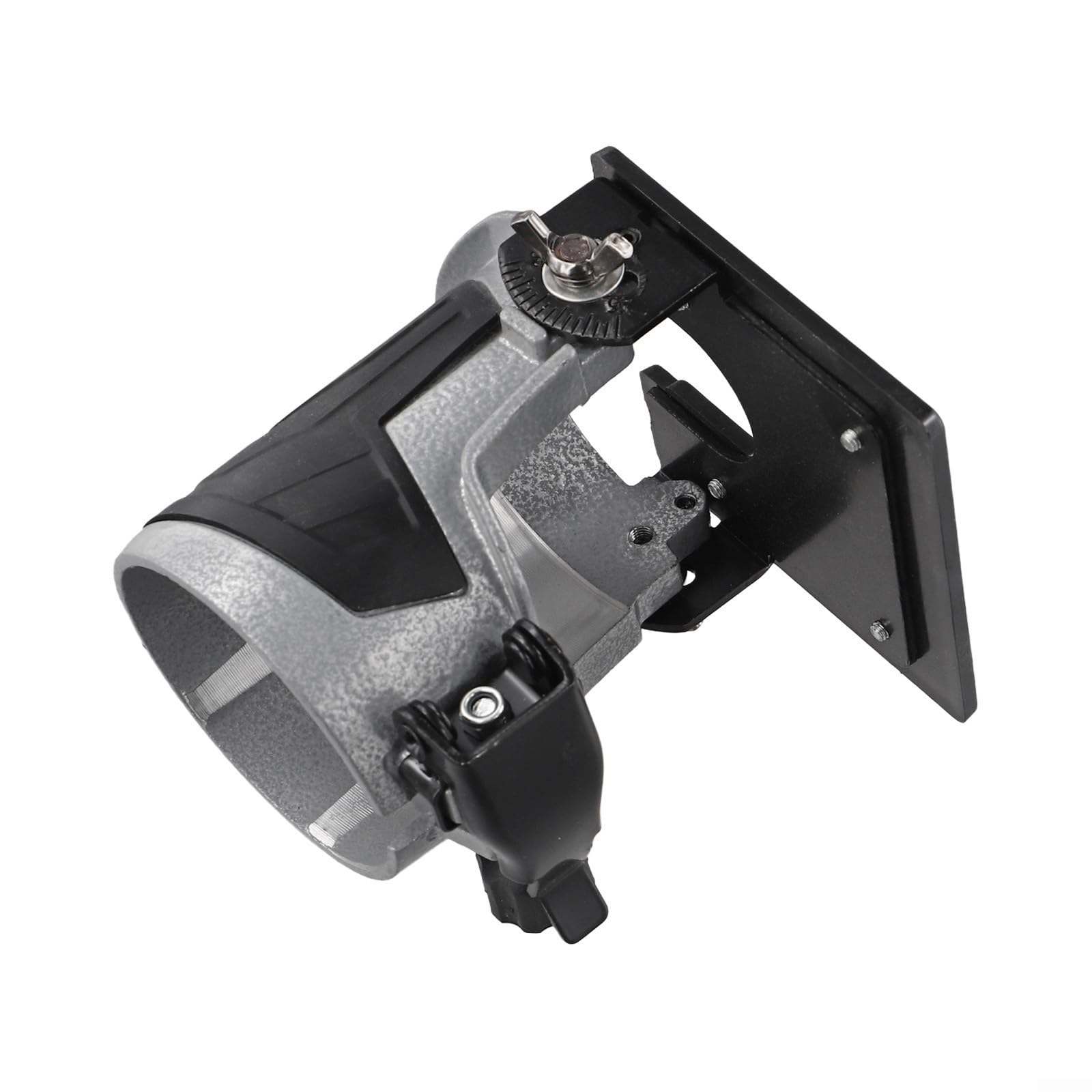 Base inclinable ajustable para fresadora de madera, adecuada para enrutadores manuales eléctricos e inalámbricos, base de fresadora de aluminio
