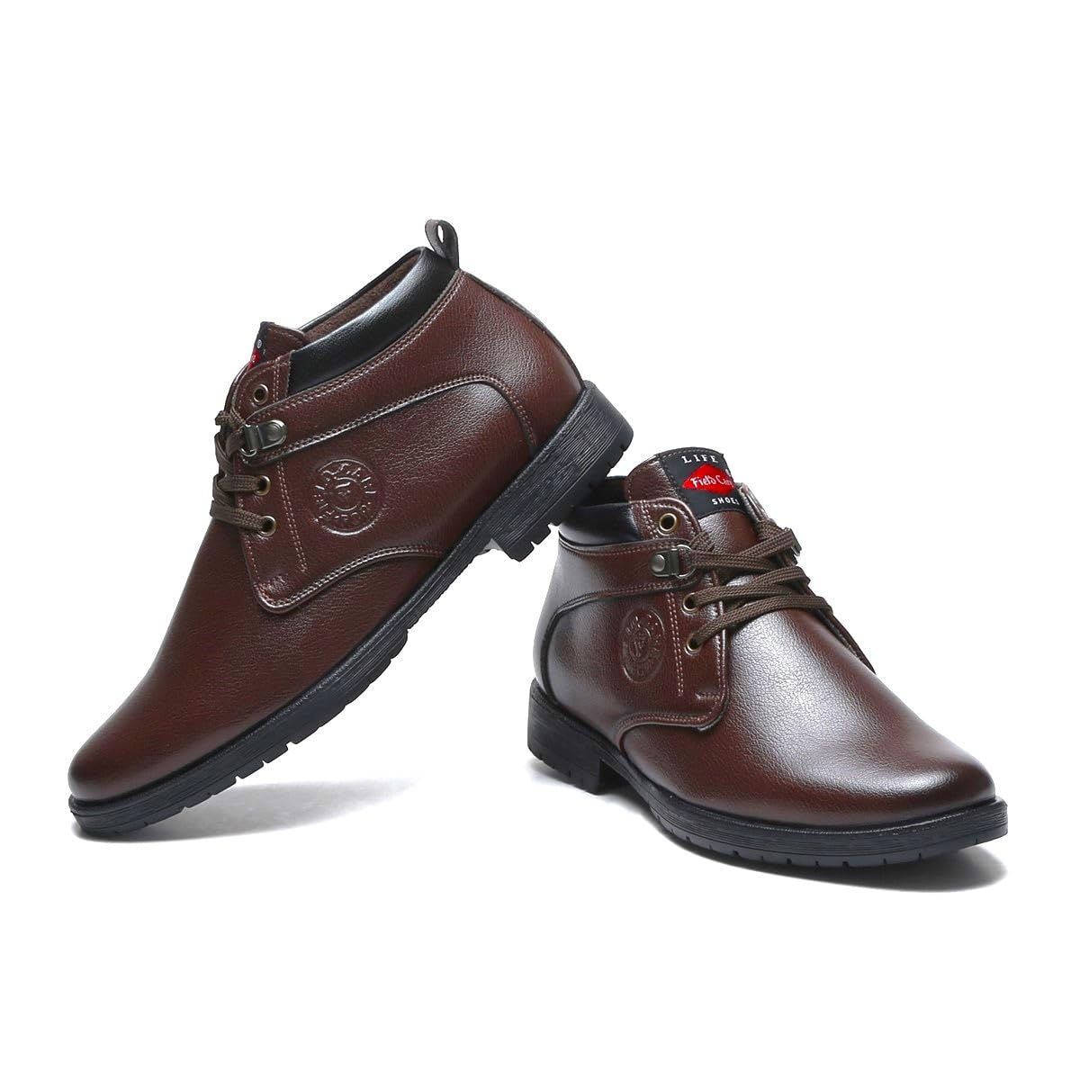 Field Care Mens FC-36 Lace-Up Synthetic Leather Formal Shoes | Mens Mid Top Shoe/Boots (Brown, 7) (B0D67MW6GB) Amazon Price History, Amazon Price Tracker