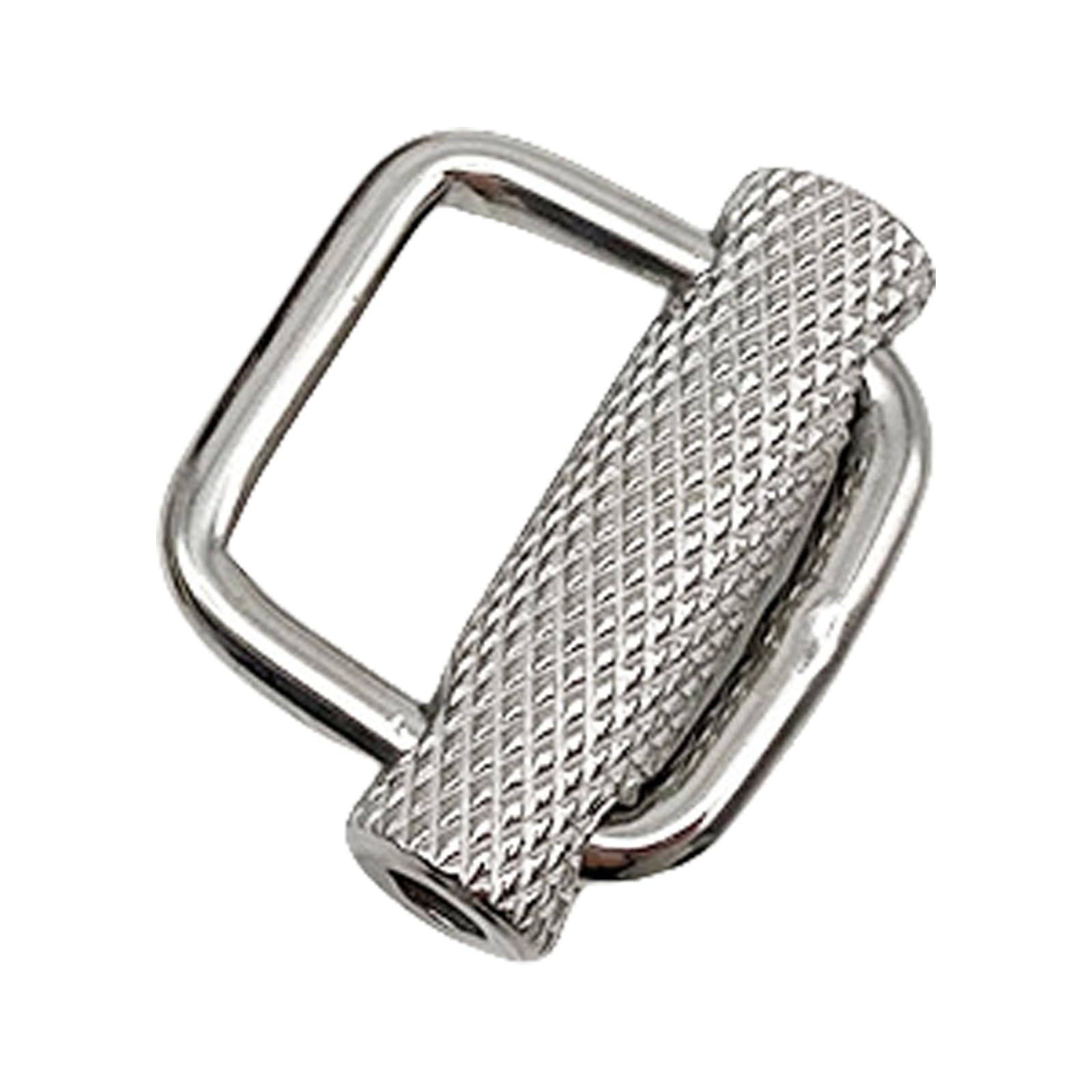 XuQiZZpp Stainless Steel Belt Retainer Stoppers Triglide Webbings Slide Strap Keeper Diving Slide Buckles for Harness Waist Stra