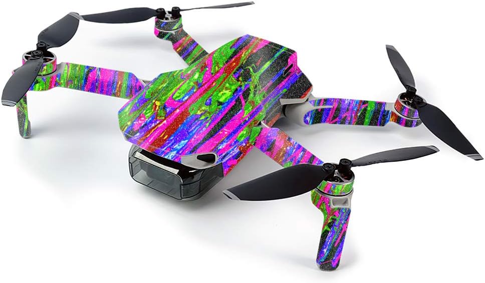 MightySkins Glossy Glitter Skin for DJI Mavic Mini Portable Drone Quadcopter - Drips | Protective, Durable High-Gloss Glitter Finish | Easy to Apply, Remove, and Change Styles | Made in The USA