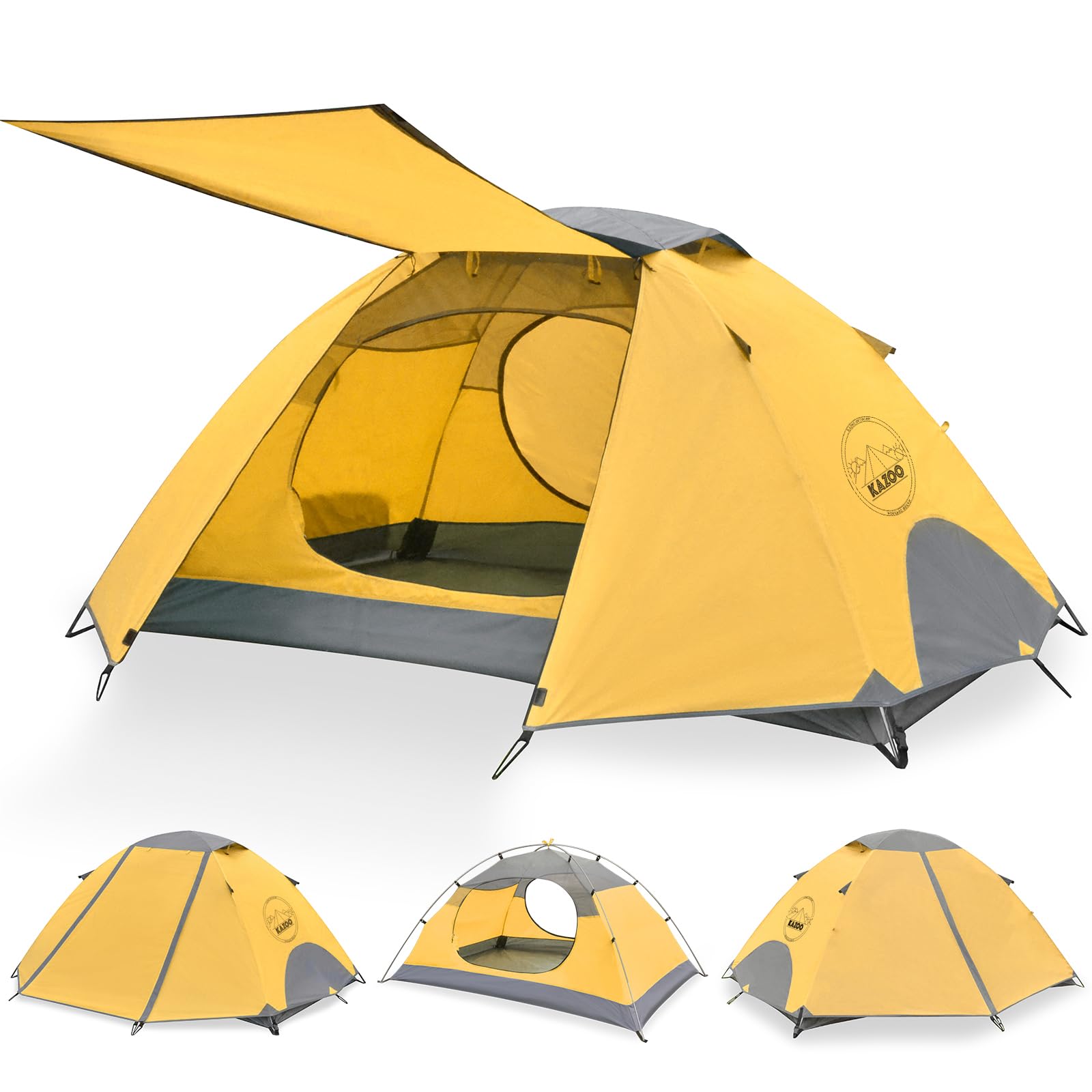 Waterproof Camping Tent: KAZOO Cometary 2P Tent