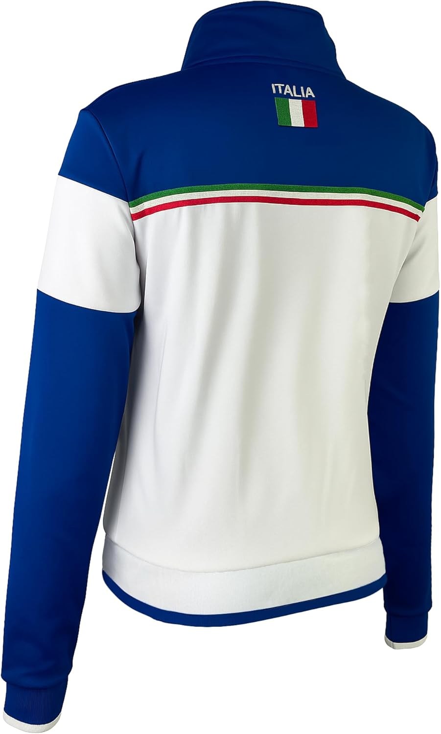 Just 4 Kicks Women's White Italy Full Zip Track Jacket - Italia Warm-Up Jacket - Image 3