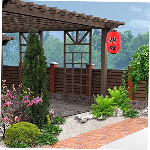 Image of DOITOOL Waterproof Japanese Style Hanging Lantern 20.87In Decorative Pendant Light for Outdoor Restaurant Festival Ambiance