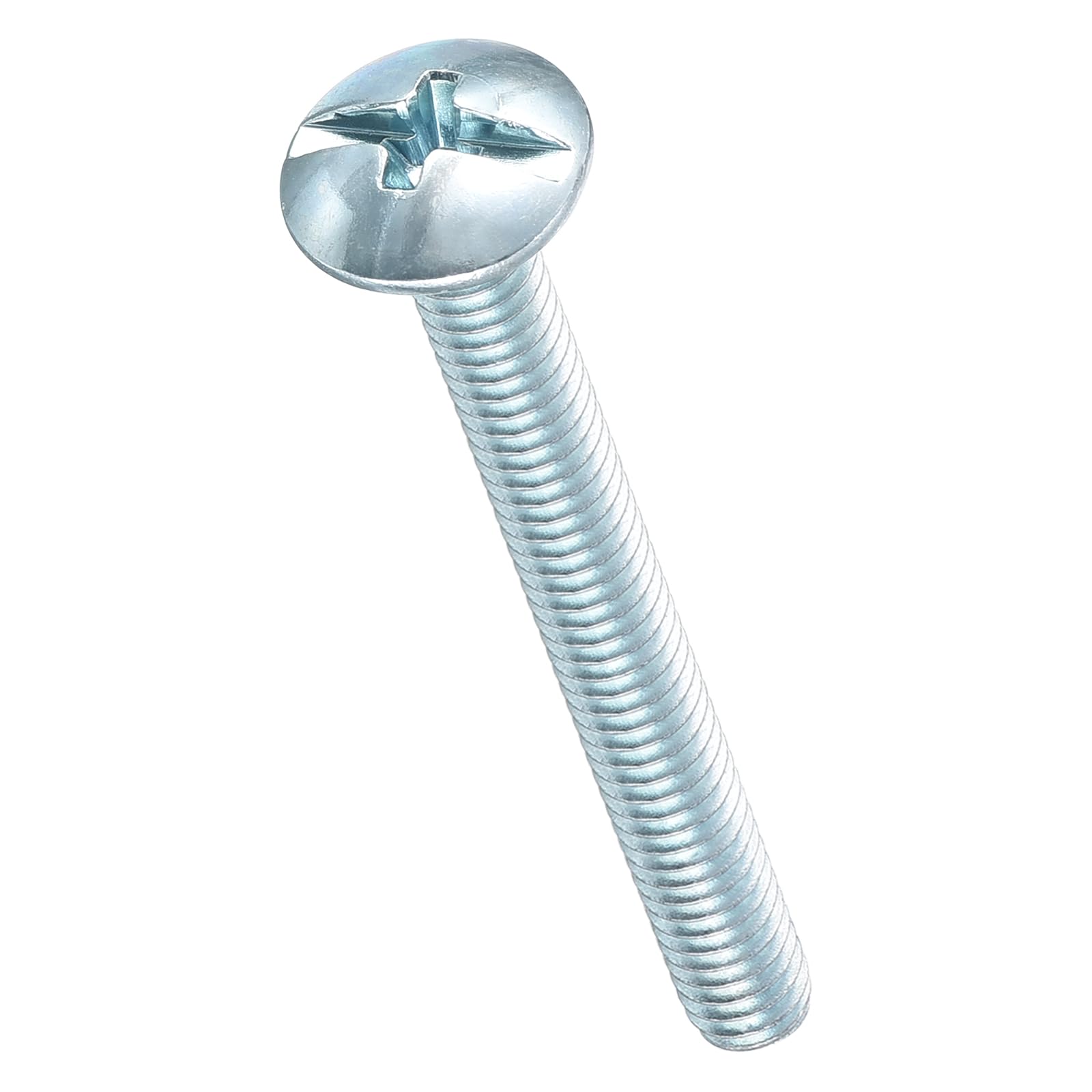 METALLIXITY Machine Screws Phillips Combo Head(#8-32x1-1/2") 100Pcs, Carbon Steel Round Head Cross Drive Furniture Bolts