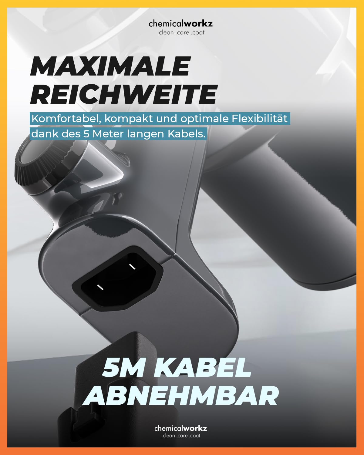 chemicalworkz Dryer 1.5PS Premium Auto Lacktrockner, 1300W Elektrische Staubgebläse, Druckluftspray, Laubbläser, Luftdruckspray, Druckluft Compressed Air Duster, Reinigungsset für Auto, Haus & Garten