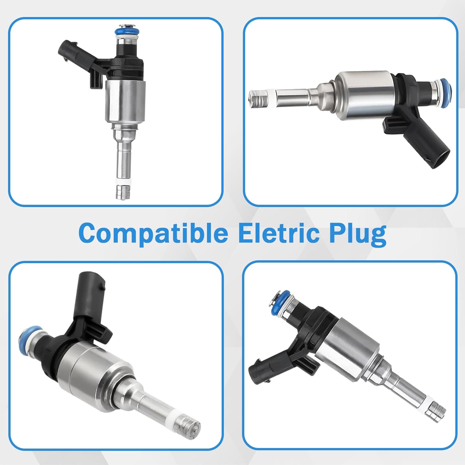 06H906036G 4pcs Fuel Injectors Compatible with Audi A3 A4 A5 A6 Q3 Q5 TT Volkswagen CC EOS GTI Tiguan Passat Jetta 2.0L 06H906036G