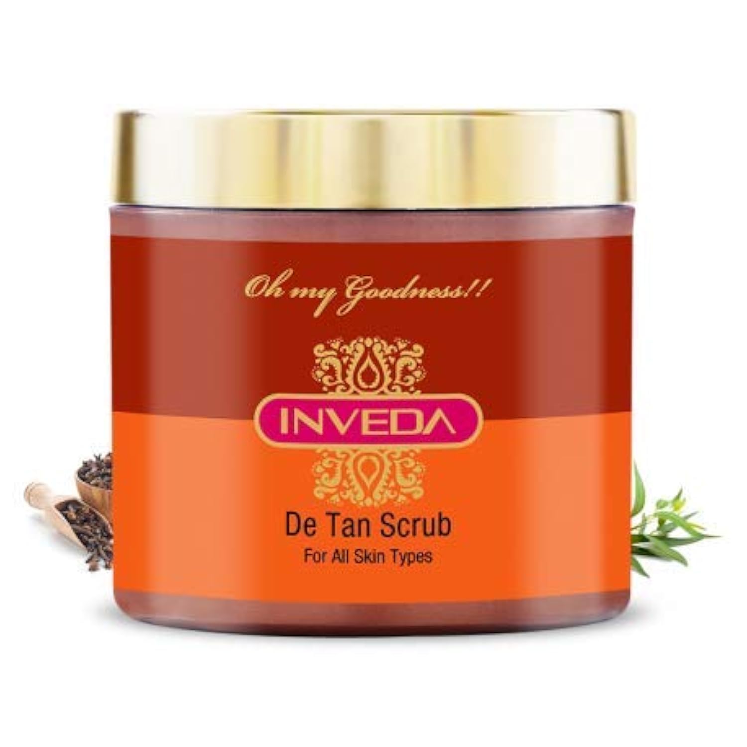 Inveda De Tan Scrub for Tan Free and Even Skin with Basil, Clove Oil, Sesame Seed Oil, and Lemon Peel Extracts for Clear & Smooth Skin, 100ml-image-14