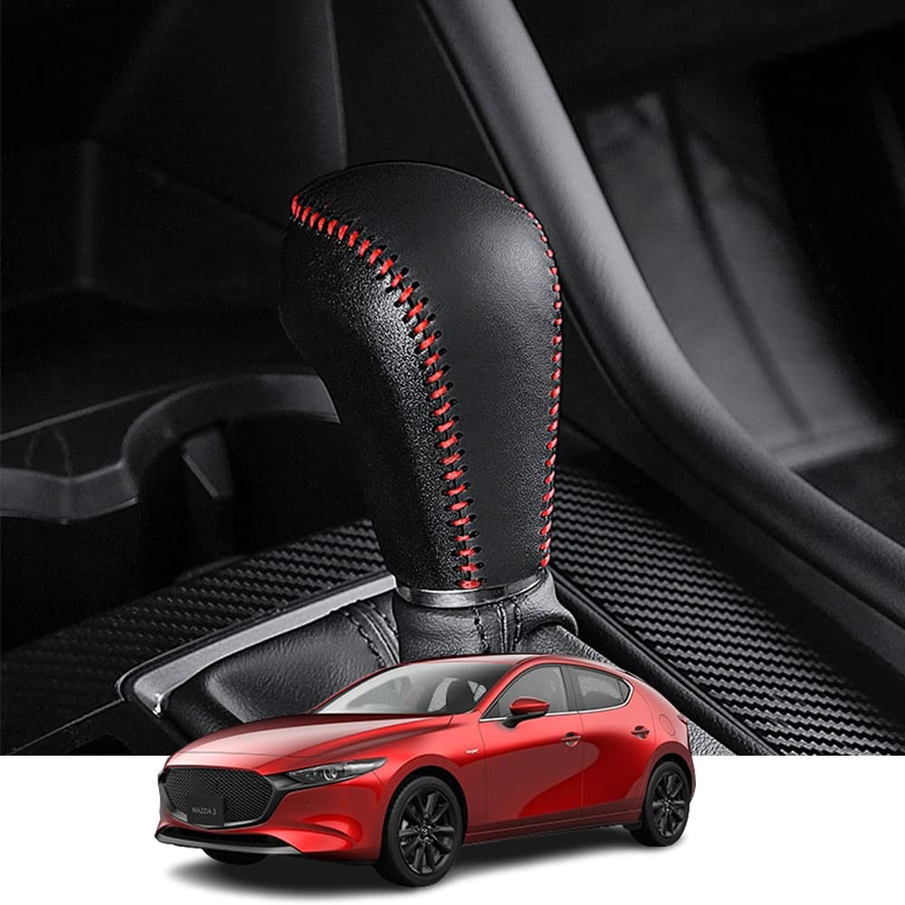 Amazon.co.jp: Kakash マツダ専用本革の材質シフトノブカバー 内装