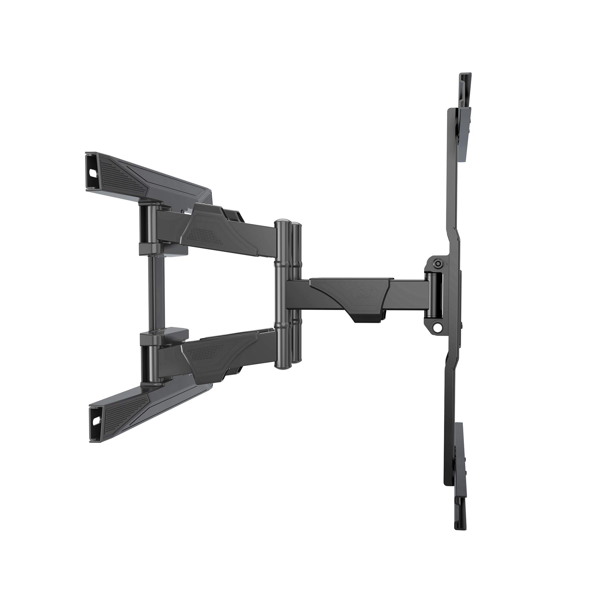 Ergosolid Supporto da parete per TV orientabile, robusto per schermi da 45 a 75 pollici, LED LCD, supporto TV con VESA max 600 x 400 mm, fino a 45,5 kg, Nero
